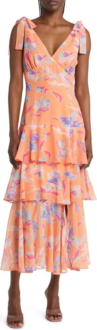 Alma Floral Print Tiered Dress | Nordstrom