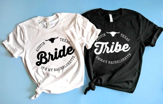 Bachelorette Party Shirts. Austin Bachelorette Shirts. Personalized Bachelorette Shirts. Bach Bas... | Etsy (US)