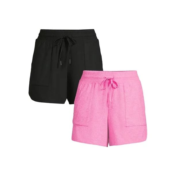 Athletic Works Women's Performance Gym Shorts, 2-Pack | Walmart (US)