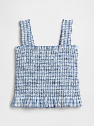 Kids Smocked Peplum Top | Gap Factory