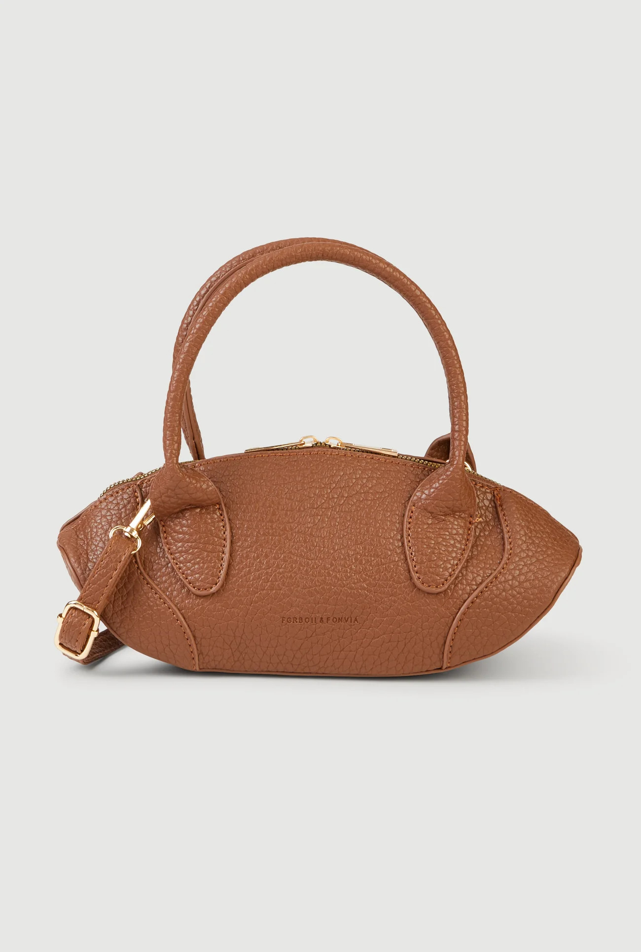 Faux Leather Top Handle Convertible Crossbody Bag | Rainbow Shops