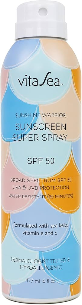 Noodle & Boo VitaSea Sunshine Warrior Sunscreen Super Spray for Face and Body, Broad Spectrum Ree... | Amazon (US)