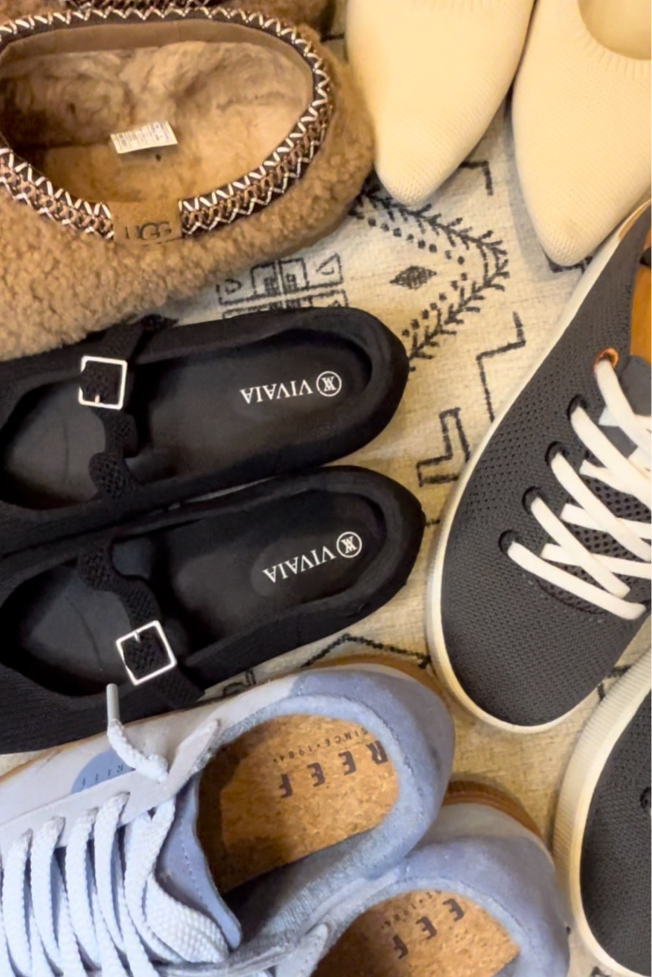 The best pregnancy friendly shoes! I have been living in these flats,
Sneakers and cozy slippers.

Ugg Tasman and Reef sneakers fit snug I would size up unless you’re like me and wear no socks. Vivaia are TTS

#LTKBump #LTKStyleTip #LTKShoeCrush