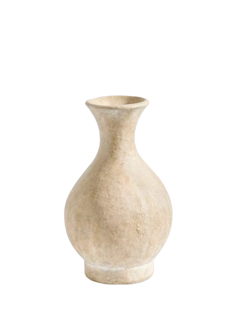 Pottery Barn Artisan Studio Earthenware Bud Vase, Natural | John Lewis (UK)