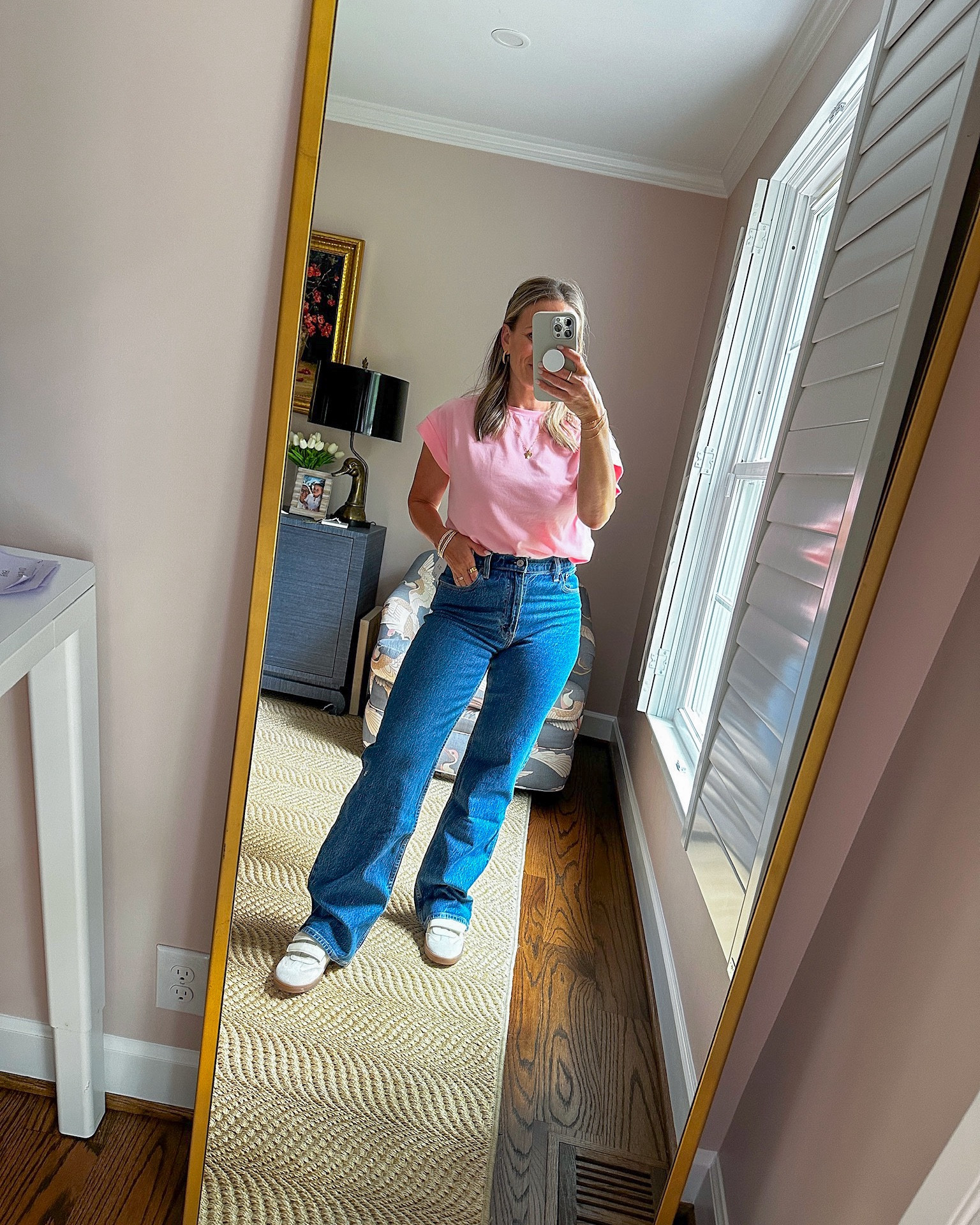 These are the Abercrombie high rise 90’s relaxed jean. I got a size 27 in the regular length (should have gotten SHORT length since I’m 5’1”). 

#LTKSaleAlert #LTKFindsUnder100 #LTKxAF