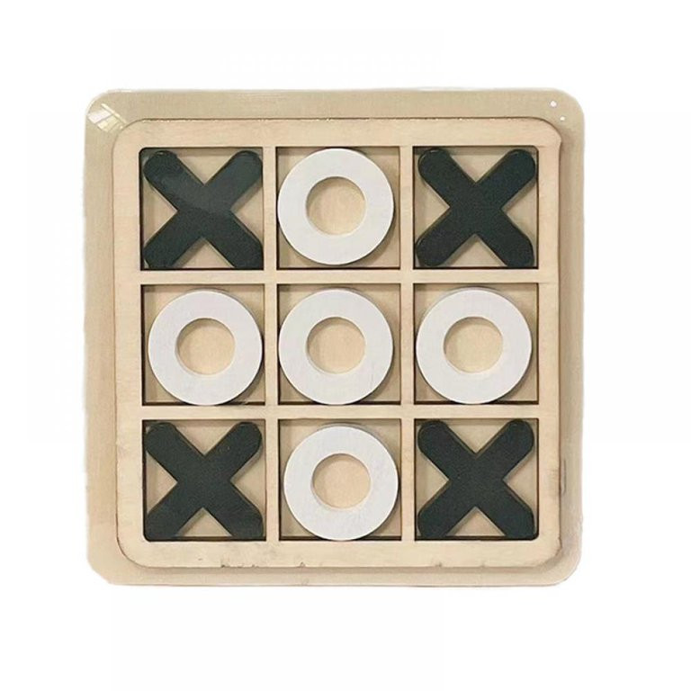 Aosijia Tic Tac Toe Game Wooden Board Game Table Toy Player Room Decor Tables Family XO Decorativ... | Walmart (US)