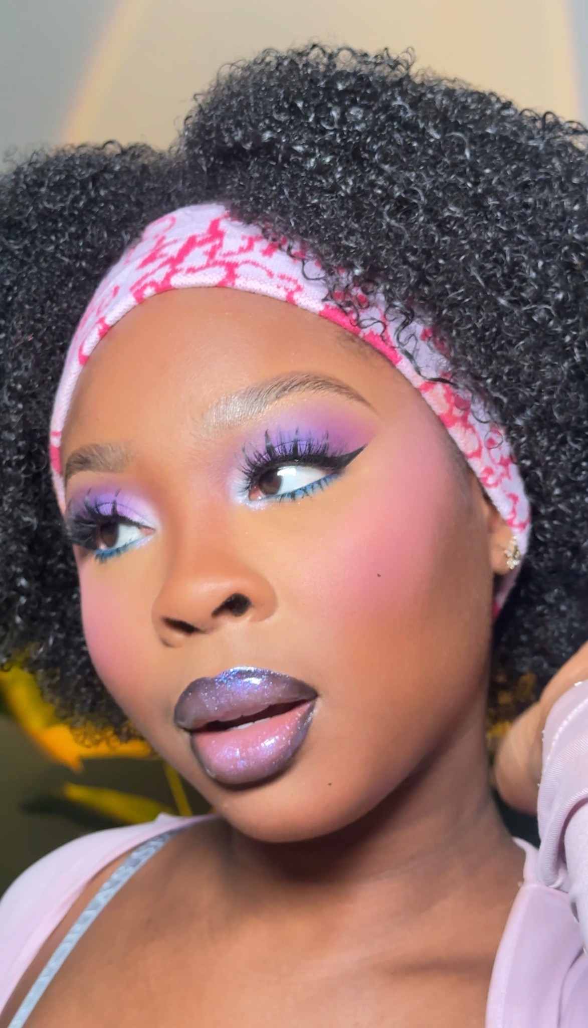 Purple chrome lip combo ✨