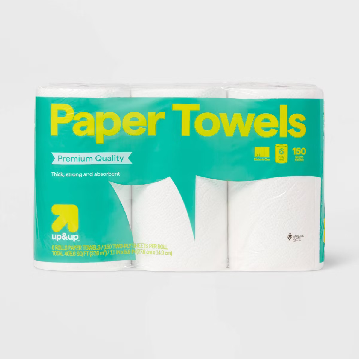 Make-A-Size Paper Towels - 150 sheets - 6 Rolls - up&up™ | Target