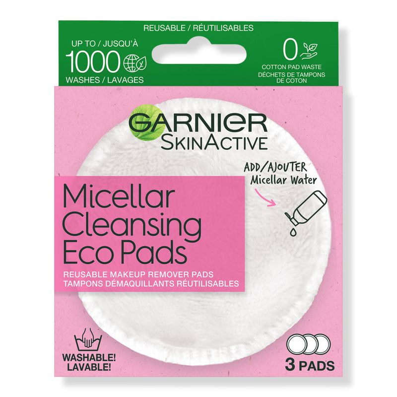 SkinActive Micellar Cleansing Eco Pads, Reusable, 3 Pack | Ulta