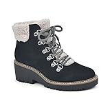 WHITE MOUNTAIN Shoes Women's Dynamite Lace-up Boot, Black/Fabric, 11 M | Amazon (US)