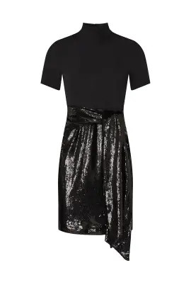 Black Sequin Dress | Rent The Runway