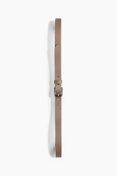 H & M - Leather Belt - Beige | H&M (US + CA)