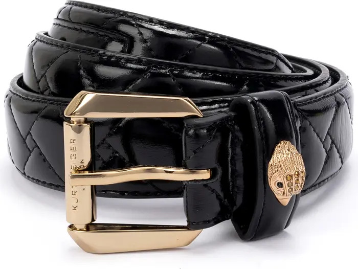 Kensington Quilted Patent Leather Belt | Nordstrom