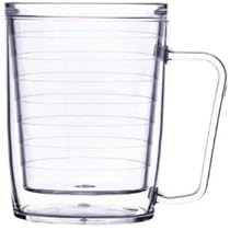 FREEHEART Plastic Glass Unbreakable Double-wall Insulated Coffee Mugs 18 Oz - BPA Free Vacuum Insula | Amazon (US)