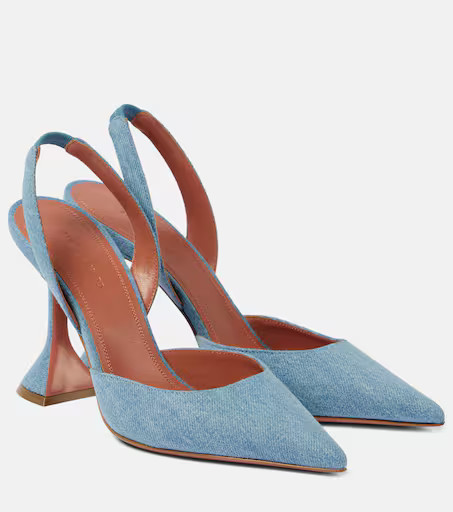 Holli 95 denim slingback pumps | Mytheresa (US/CA)