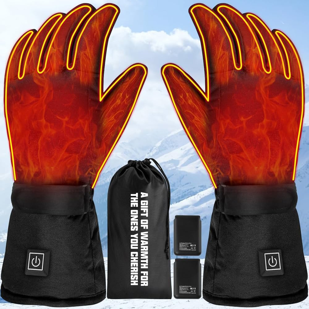 Heated Gloves, Rechargeable Heated Gloves for Men Women | Electric Heated Gloves 3 Heating Level,... | Amazon (US)
