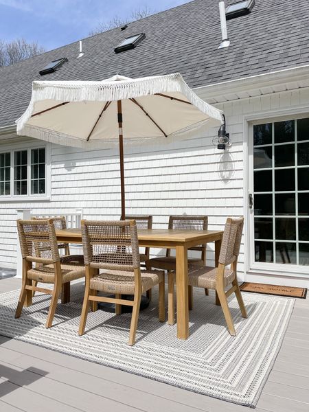 Outdoor furniture, outdoor umbrella, patio furniture, outdoor rug 

#LTKstyletip #LTKhome #LTKSeasonal