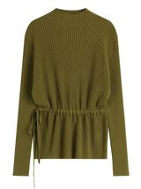 'Cammi' Mock-neck Ribbed Tied Waist Sweater (5 Colors) | Goodnight Macaroon