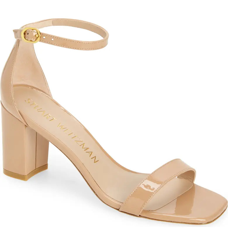 Stuart Weitzman Nudistcurve 75 Block Heel Sandal | Nordstrom | Nordstrom