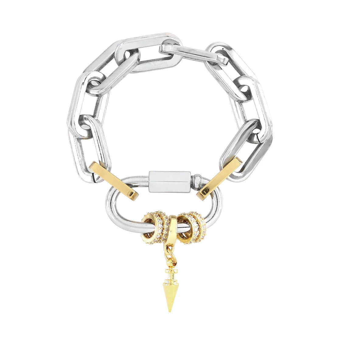 CARABINER PAVE PUERTO BRACELET | Artizan Joyeria