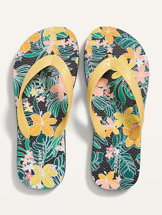 Patterned Flip-Flop Sandals for Girls (Partially Plant-Based) | Old Navy (US)