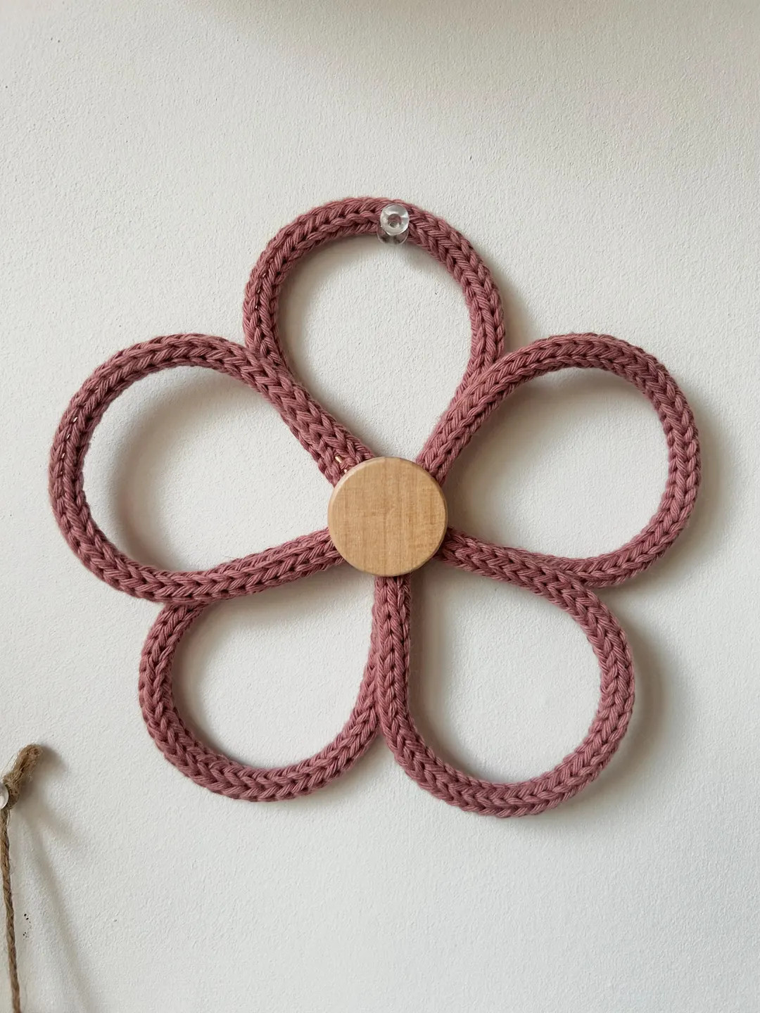Knitted Cotton Flower Wall Hanging: Nursery Decor - Etsy UK | Etsy (Global)