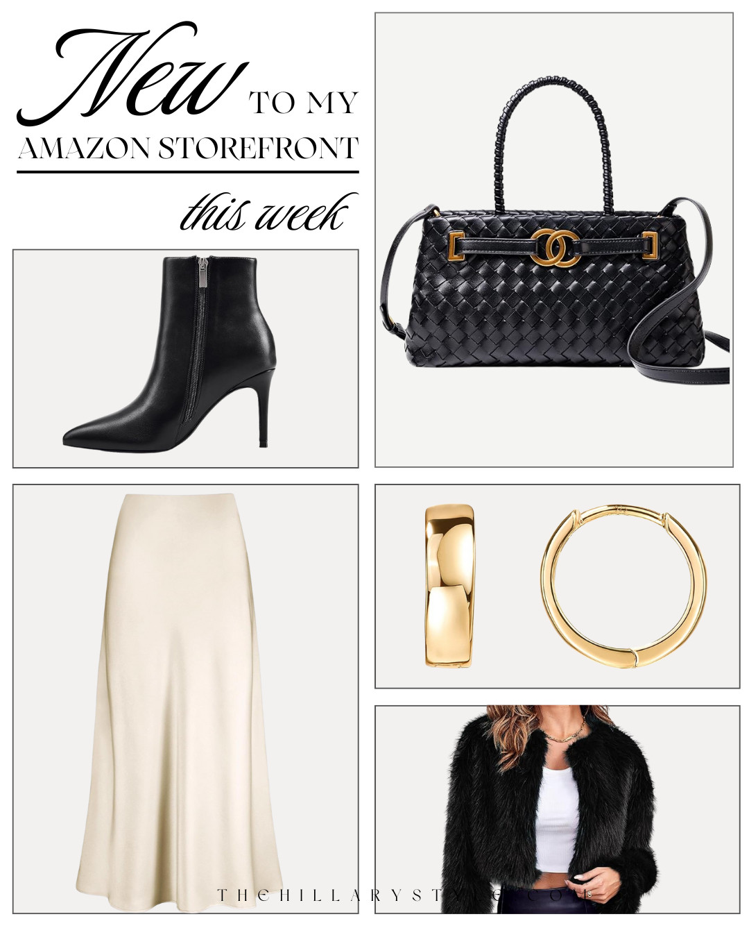 New to My Amazon Storefront This Week ✨
A curated drop of luxe-for-less finds — think elevated basics, buttery gold details, and chic winter textures that instantly dress up any outfit🤍 

 #LTKHoliday #LTKootd #LTKSeasonal