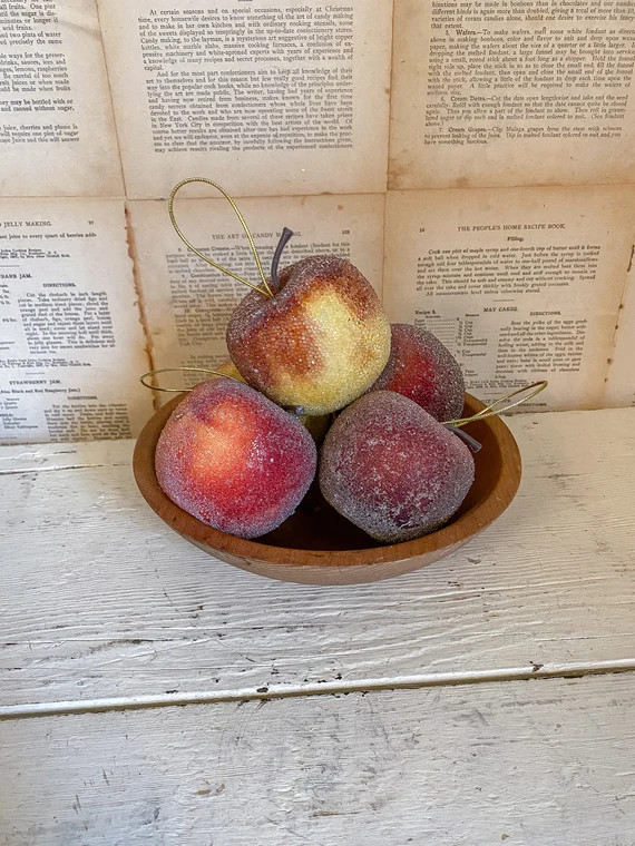 Lot of 5 Beaded Fruit/apple Ornaments / Vintage Decor / | Etsy | Etsy (US)