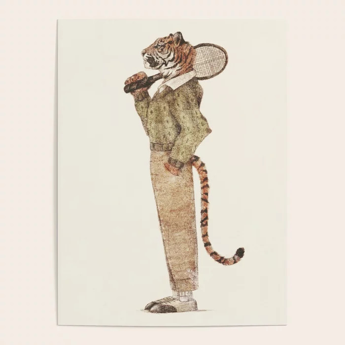 Tiger Tennis Club Poster | Society6