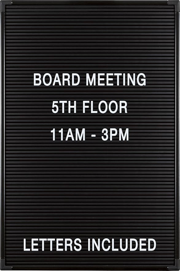 Balt Essentials Black Letter Board with Letters 12"X18" (84176) | Amazon (US)