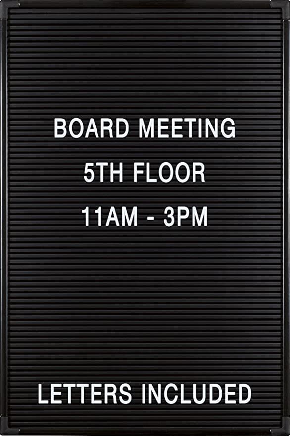 Balt Essentials Black Letter Board with Letters 12"X18" (84176) | Amazon (US)