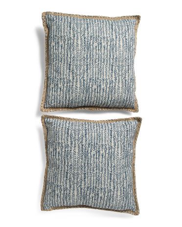 20x20 2pk Batik Whipstitch Pillow | TJ Maxx