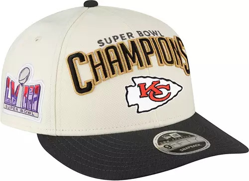 New Era Adult Super Bowl LVIII Champions Kansas City Chiefs Locker Room Low Profile 9Fifty Adjust... | Dick's Sporting Goods