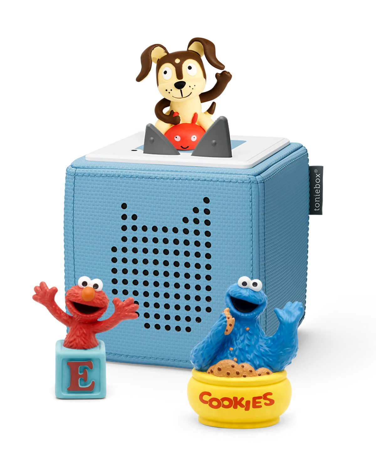 Tonies Blue Playtime Starter Set with Sesame Street Cookie Monster & Elmo Audio Play Figurines | Macy's