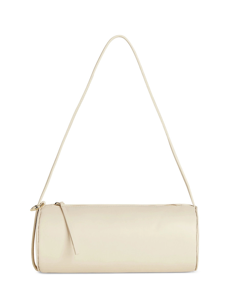 Women's Simona Leather Cylinder Shoulder Bag - Cream Puff | Saks Fifth Avenue