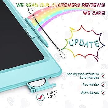KOKODI LCD Writing Tablet, 10 Inch Colorful Toddler Doodle Board Drawing Tablet, Erasable Reusabl... | Amazon (US)