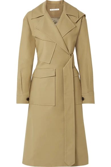 Avery oversized belted two-tone cotton-twill trench coat | NET-A-PORTER (US)