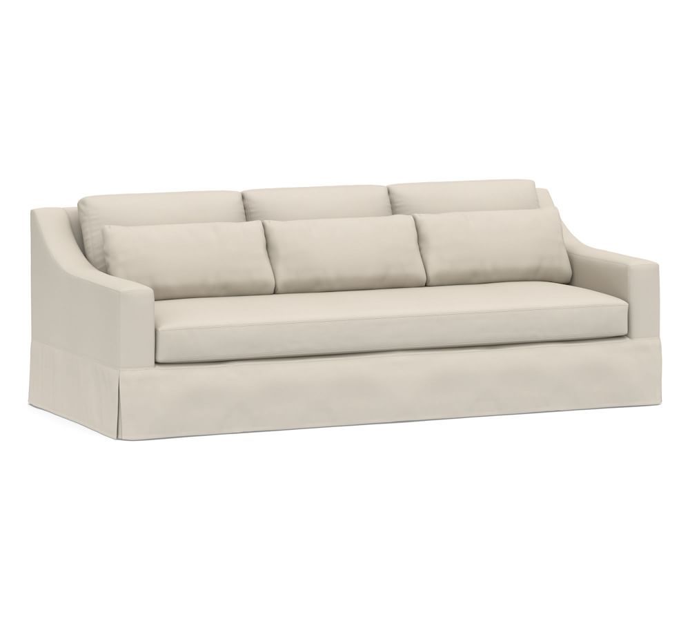 York Slope Arm Deep Seat Slipcovered Sofa | Pottery Barn (US)