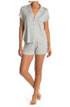 Click for more info about Tranquility Short Sleeve Shirt & Shorts 2-Piece Pajama Set