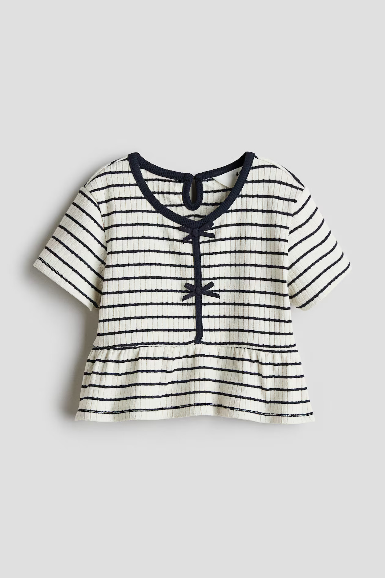 Rib-Knit Peplum Top | H&M (US + CA)