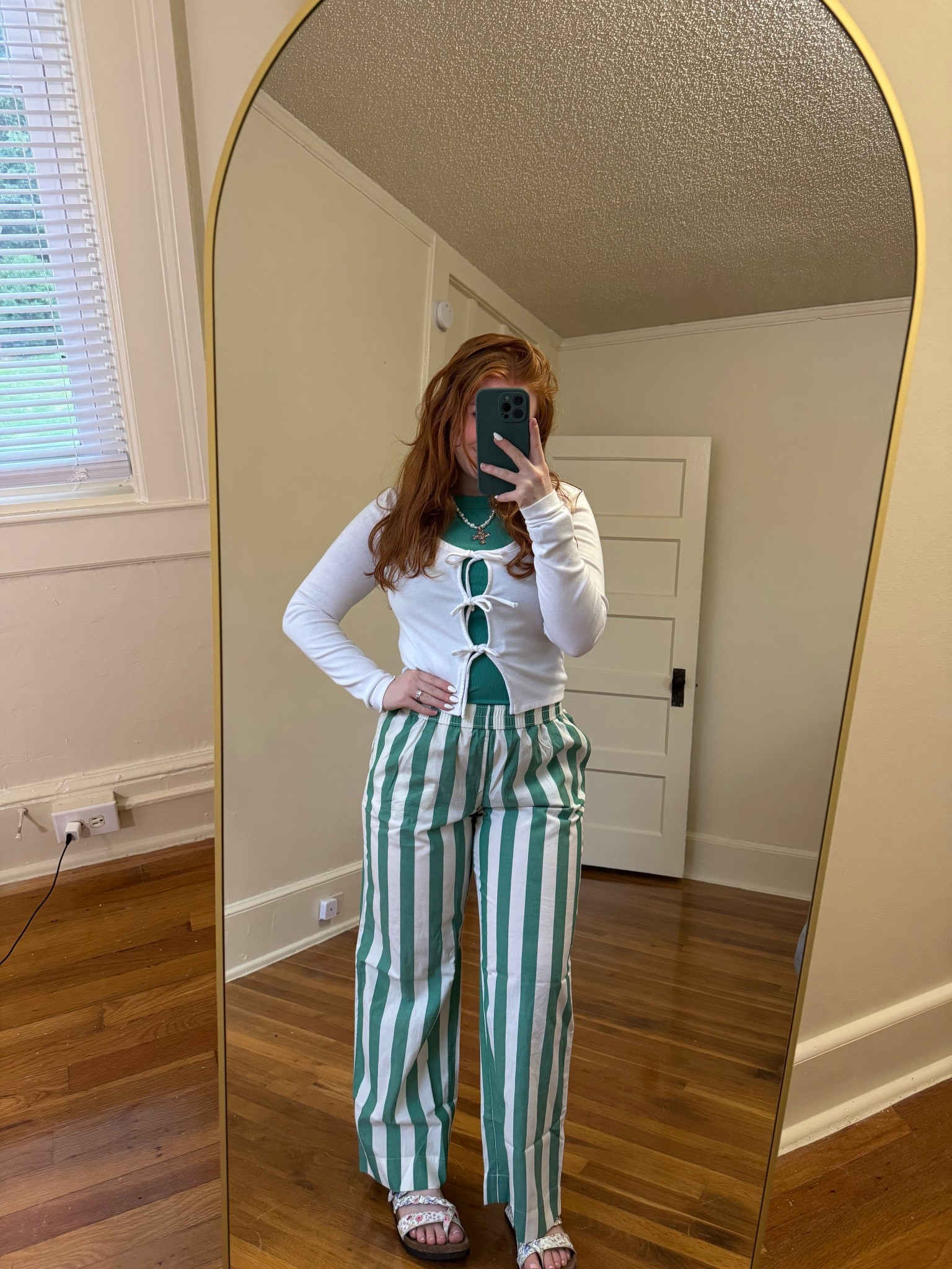 striped pants outfit 🌿

#LTKStyleTip #LTKFindsUnder50 #LTKSaleAlert