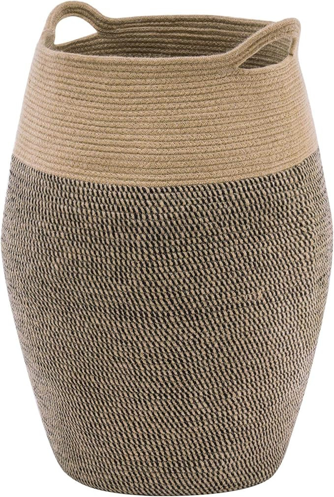 YOUDENOVA Cotton Rope Laundry Hamper - 105L Woven Collapsible Laundry Basket - Clothes Storage Ba... | Amazon (US)