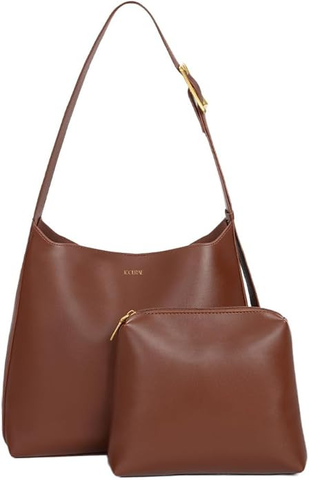 Women's Tote Bag Vegan Leather Travel Work Hobo Bags for Women Slouchy Designer Handbags Purses W... | Amazon (US)