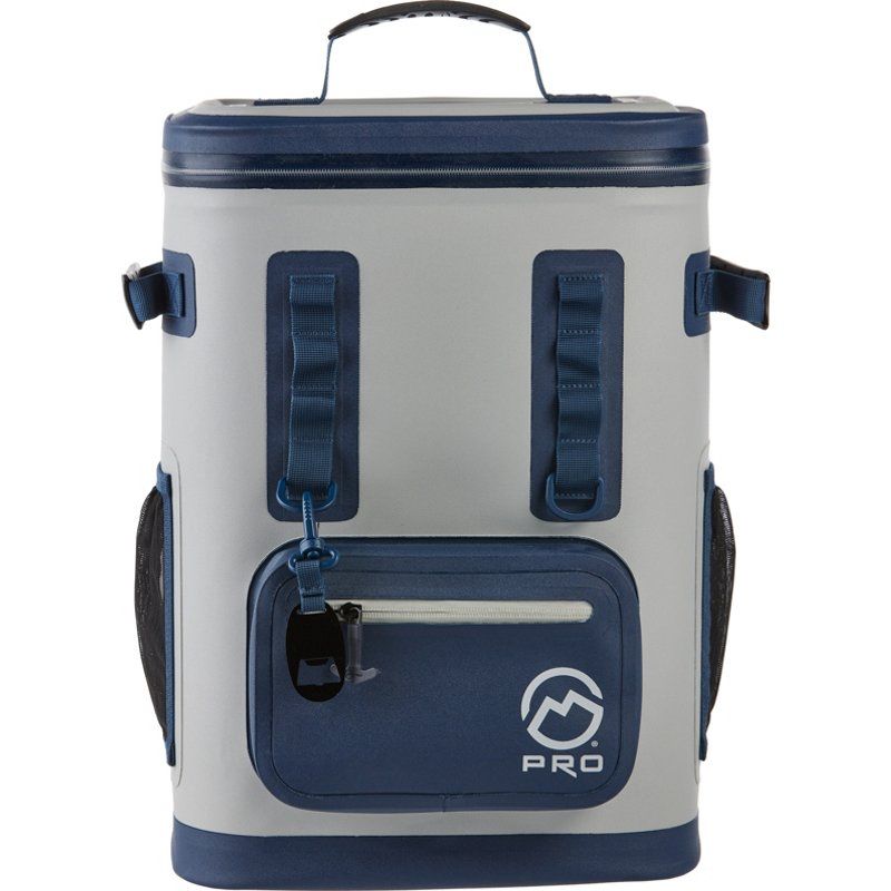 Magellan Outdoors Pro Leakproof 24-Can Backpack Cooler Gray/Navy Blue - Prsnl Coolrs Soft/Hard at Ac | Academy Sports + Outdoors