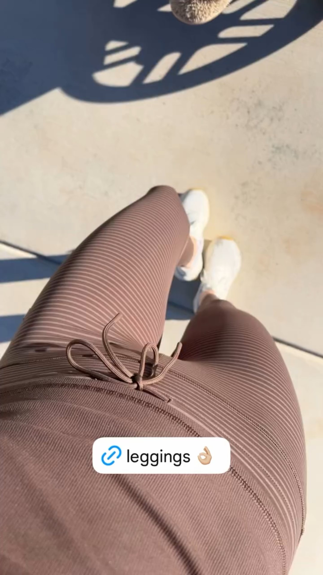 size small in both - striped leggings are so comfy and so cute! great for a workout too  

#LTKStyleTip #LTKActive #LTKTravel