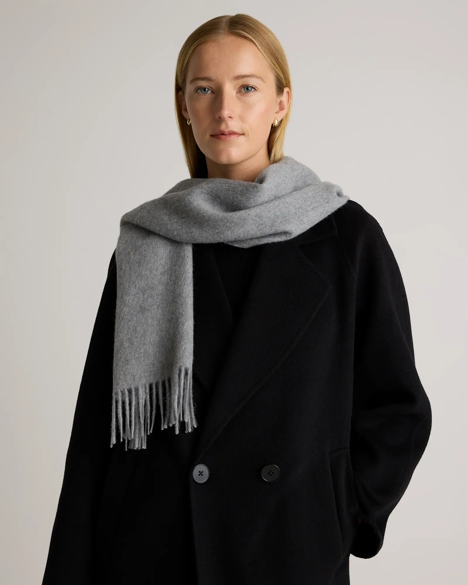 Alpaca Fringe Scarf | Quince