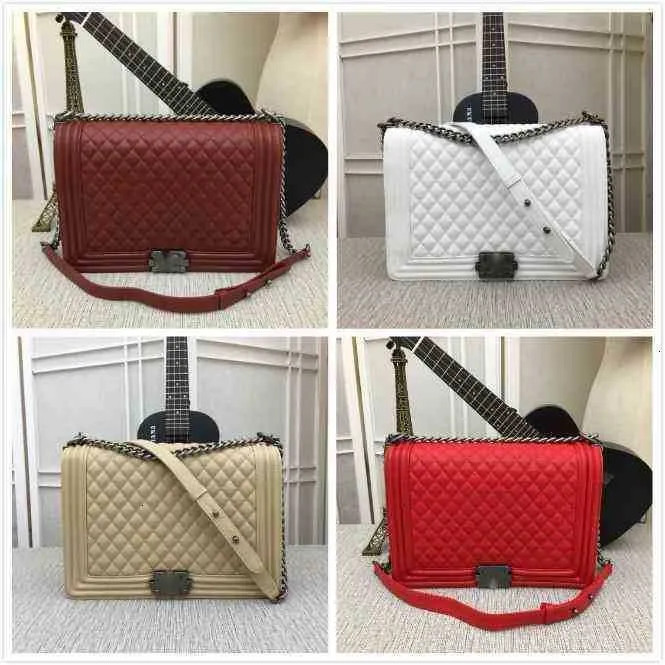 Other Bags Luxury Brand Design 67087 Womans Letter Plaid Shoulder Chain CC Bag Caviar Leather Han... | DHGate