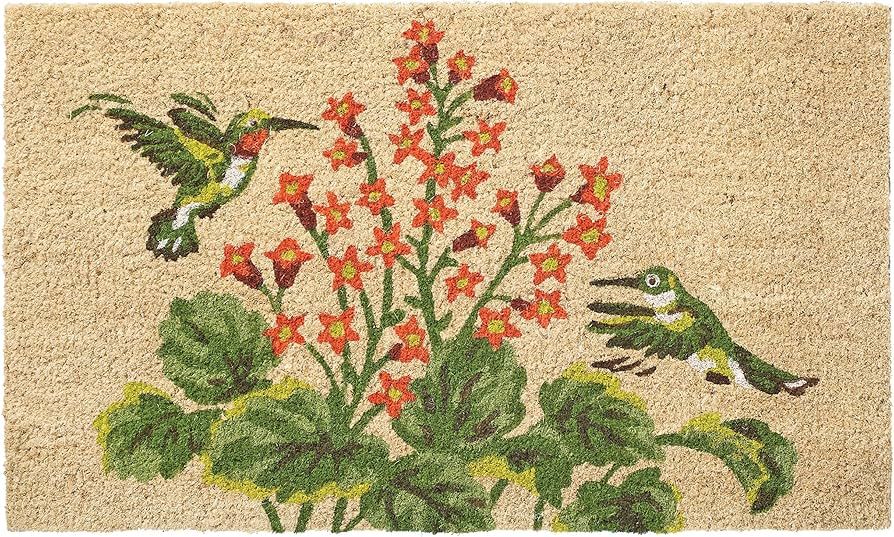 HF by LT Hummingbirds 100% Coir Doormat, 18 x 30 inches, Naturally Durable, PVC-Backing, Sustaina... | Amazon (US)