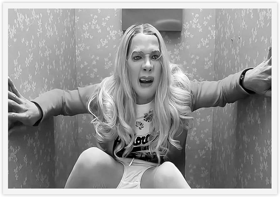 Funny Bathroom Decor Wall Art Black and White Comedy Movies White Chicks Poster Bathroom Pictures... | Amazon (US)