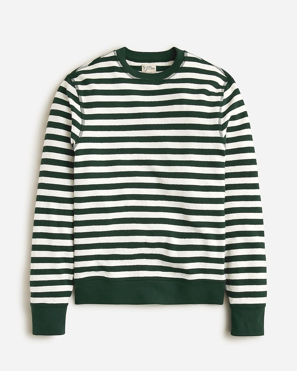 Long-sleeve textured sweater-tee in stripe | J.Crew US